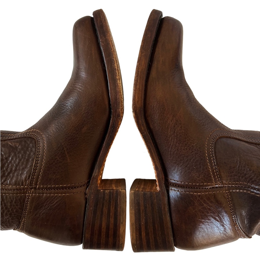 Frye Dark Brown Leather Vintage Campus Boot Size 9 - Picture 6 of 12